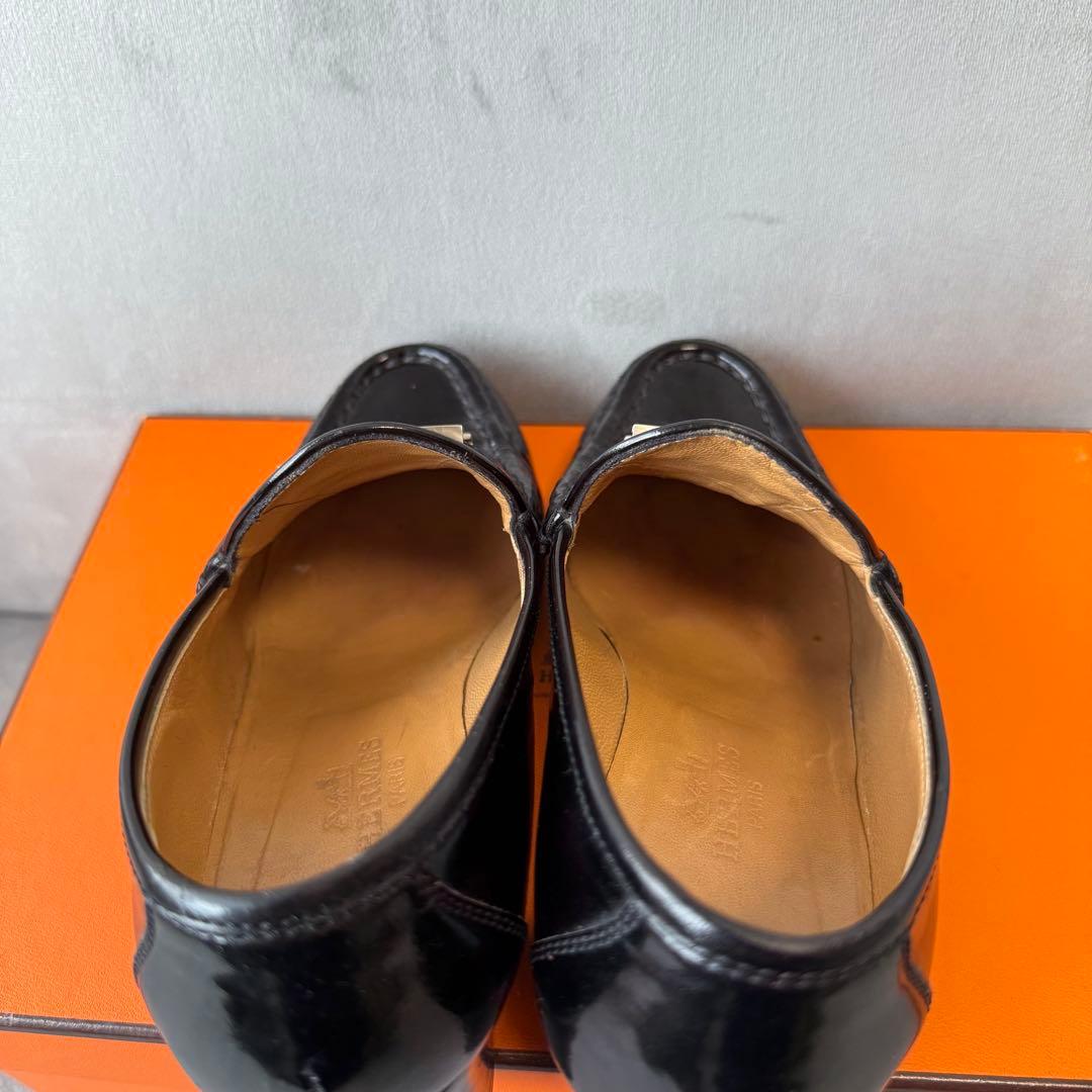 エルメス コンスタンス ローファー パンプス 22 Hロゴ ブラック