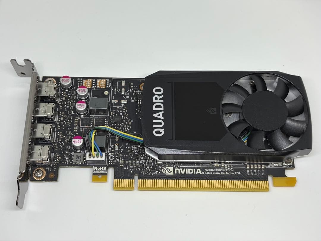 NVIDIA QUADRO P1000★ロープロファイルブラケット