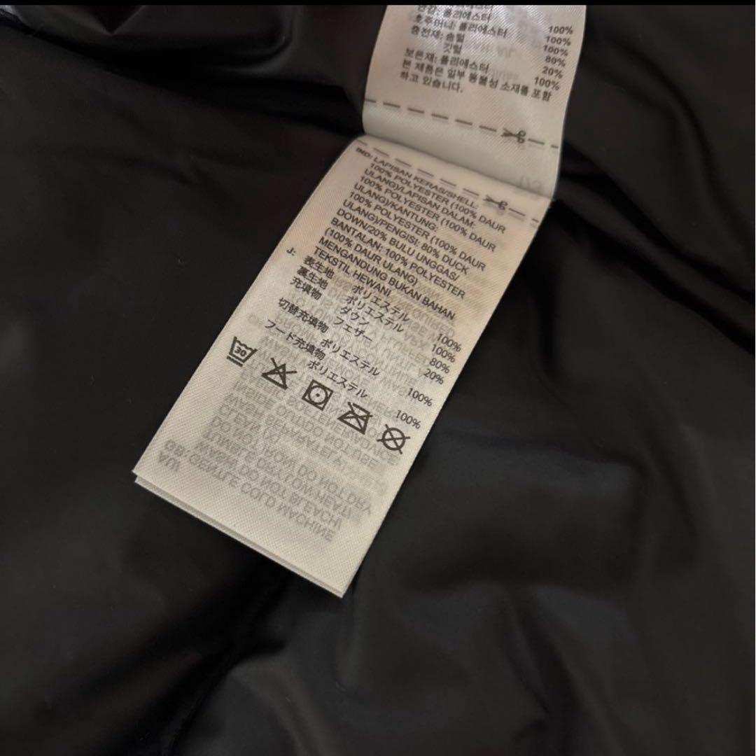 ポインコ弟様　メンズ　フーディダウン　アウター　ブラック　軽量　撥水　M