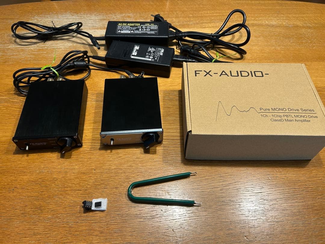 ☆2セット　FX-AUDIO FX-1001Jx2 パワーアンプ
