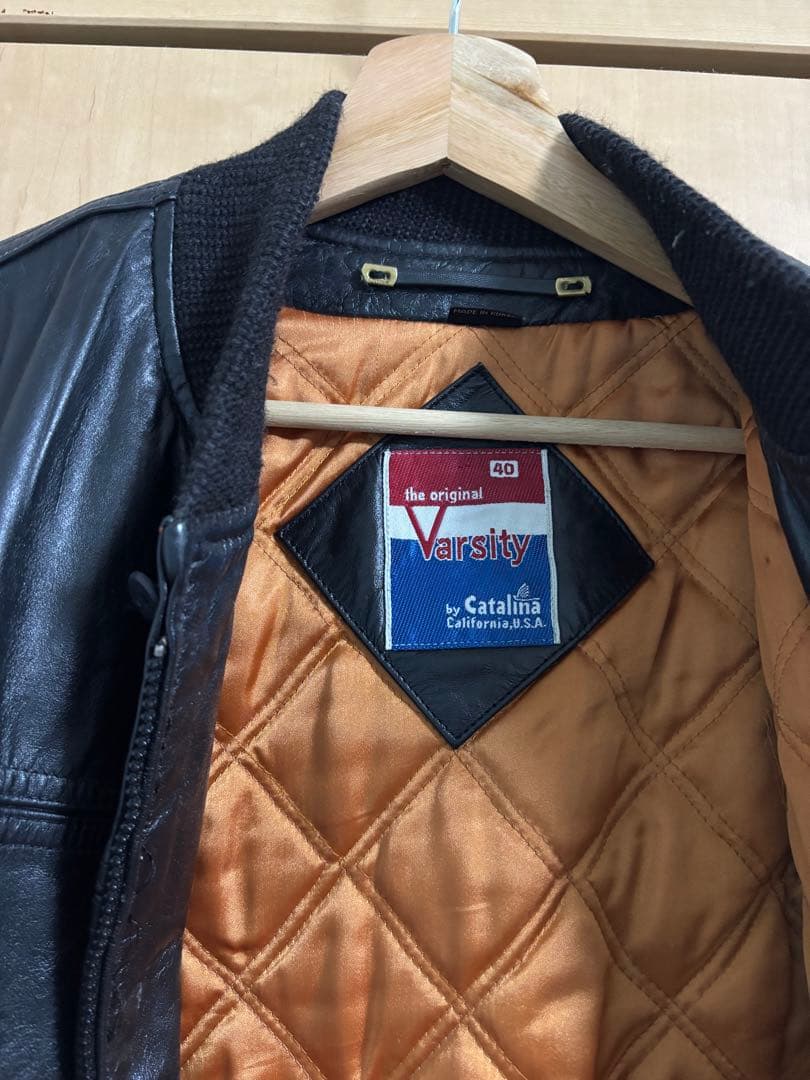 80s Catalina レザーダービージャケット