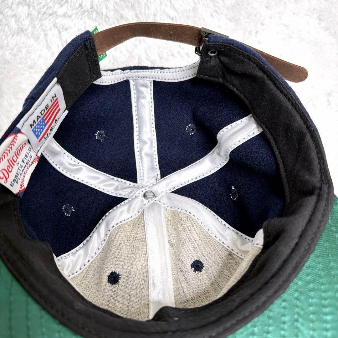 希少✨ delicious 仙台 キャップ ebbets field 帽子 紺色