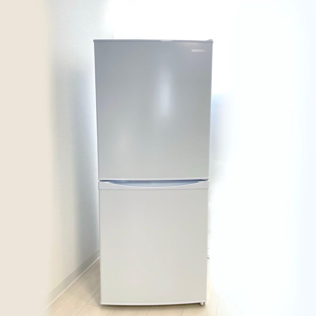 極美品！一人暮らし冷凍冷蔵庫142Lコンパクト大容量アイリスオーヤマホワイト白