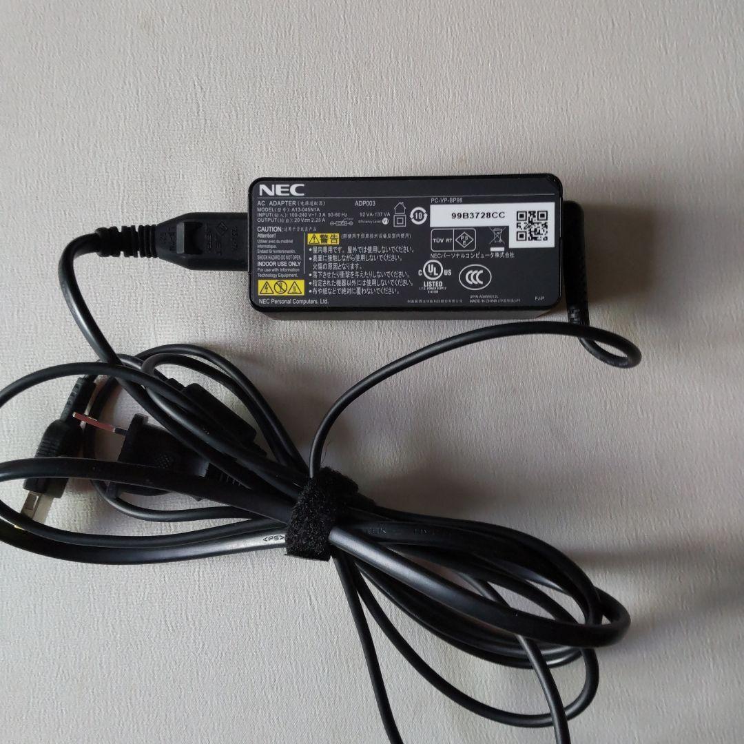 NECノートパソコン VersaPro VX-2 本体 ブラック　AC充電器