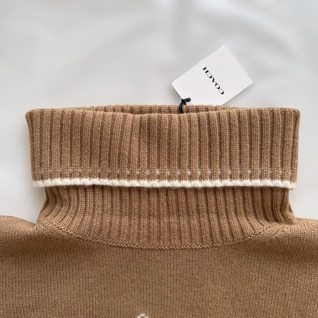 コーチ　タートルネックセーター　ウール素材　メンズM ホース&キャリッジ