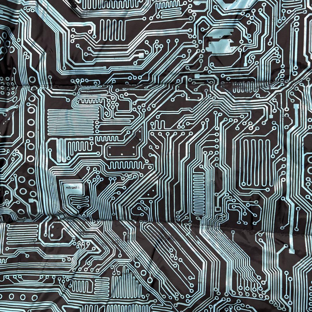 Nitraid ナイトレイド ダウンジャケット サーキット柄 L