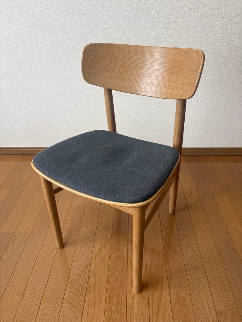 MUJI 無印良品 ラウンドチェア 布材 オーク