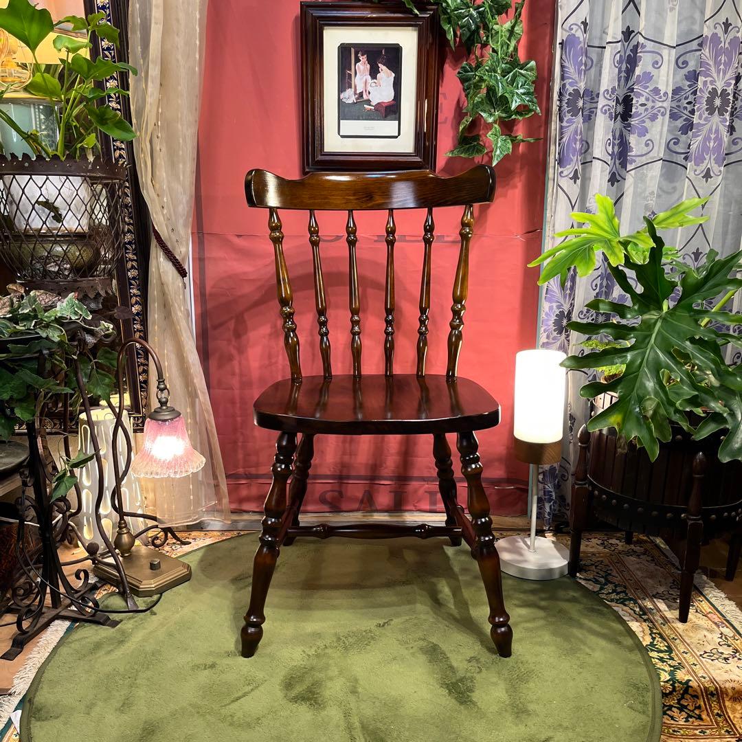 美品　L１　80’s ヴィンテージ ウィングバッグ　スピンドルチェア