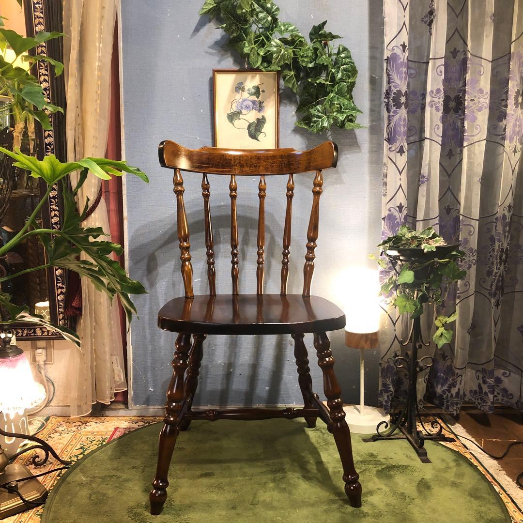 美品　L１　80’s ヴィンテージ ウィングバッグ　スピンドルチェア