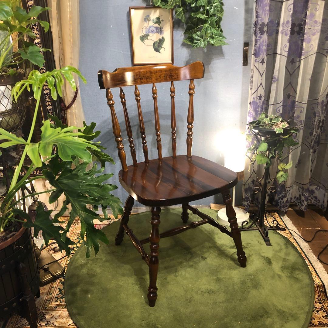 美品　L１　80’s ヴィンテージ ウィングバッグ　スピンドルチェア