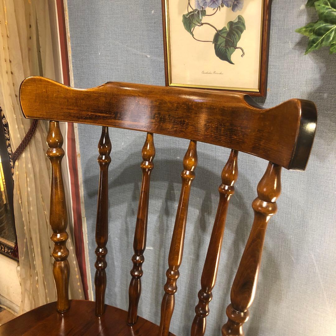 美品　L１　80’s ヴィンテージ ウィングバッグ　スピンドルチェア