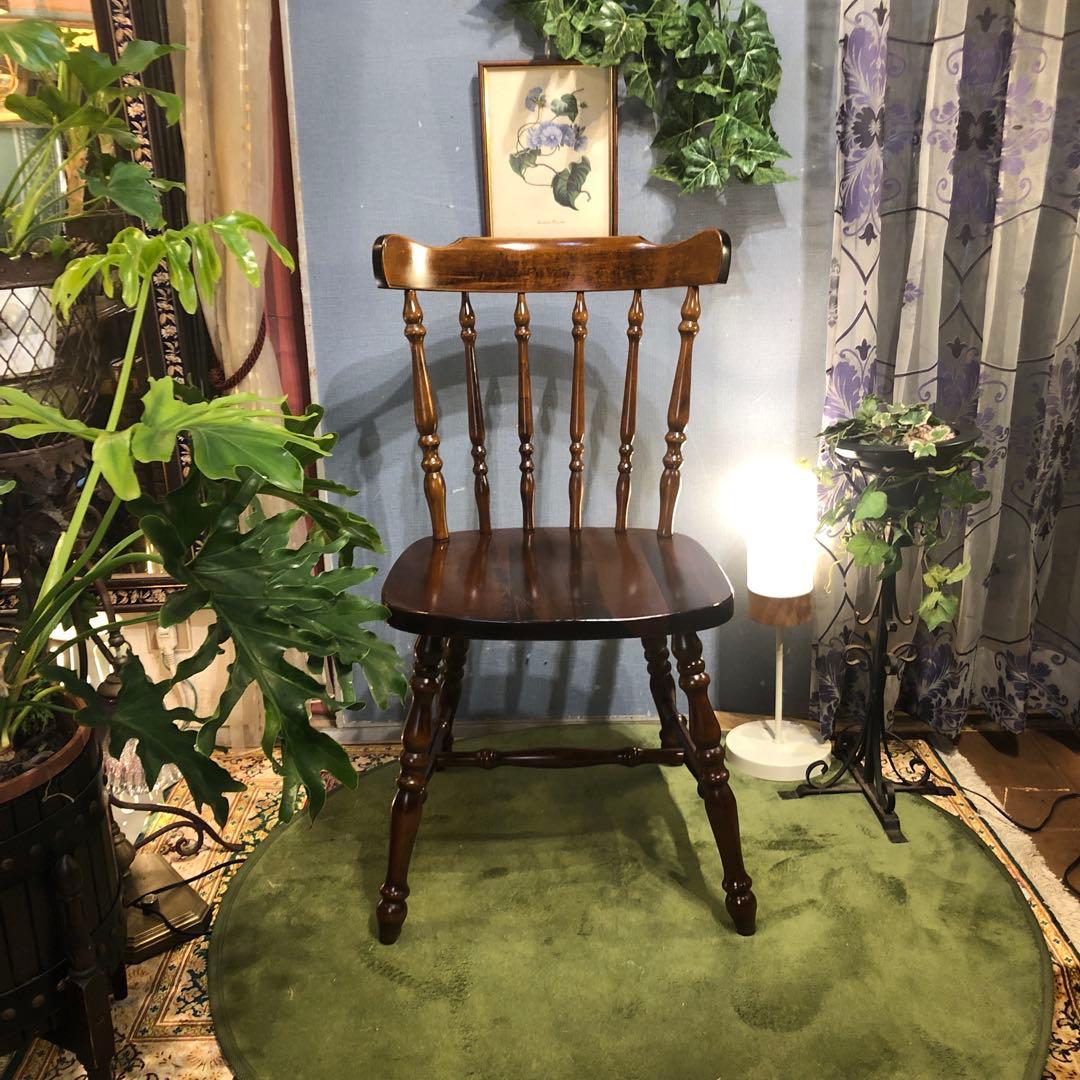 美品　L１　80’s ヴィンテージ ウィングバッグ　スピンドルチェア