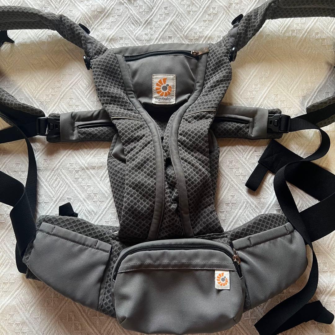 エルゴベビー　ergobaby 抱っこ紐　グラファイトグレー　オムニブリーズ