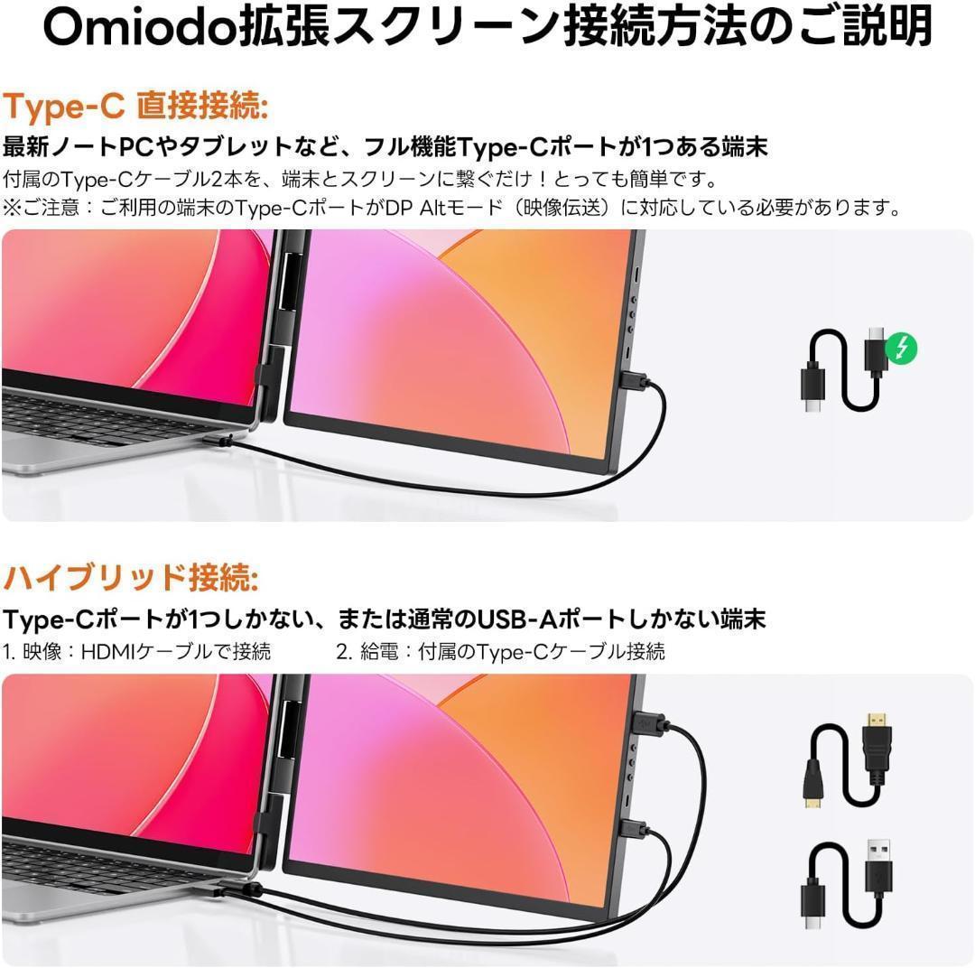 デュアルモニター 14.1インチ 1200P FHD モバイルモニター