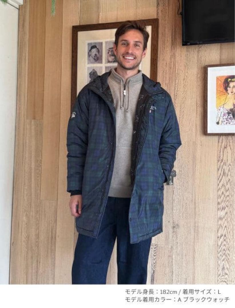 2025AW 新作 DOG DEPT sanpoコート ブラックウォッチ