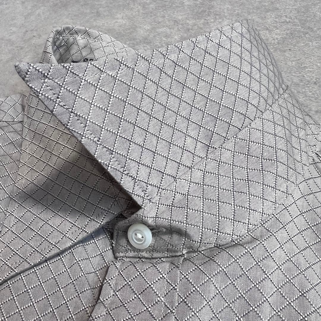 【極美品】RRL コットンレギュラーカラーシャツ ダイヤモンドパターン L/16