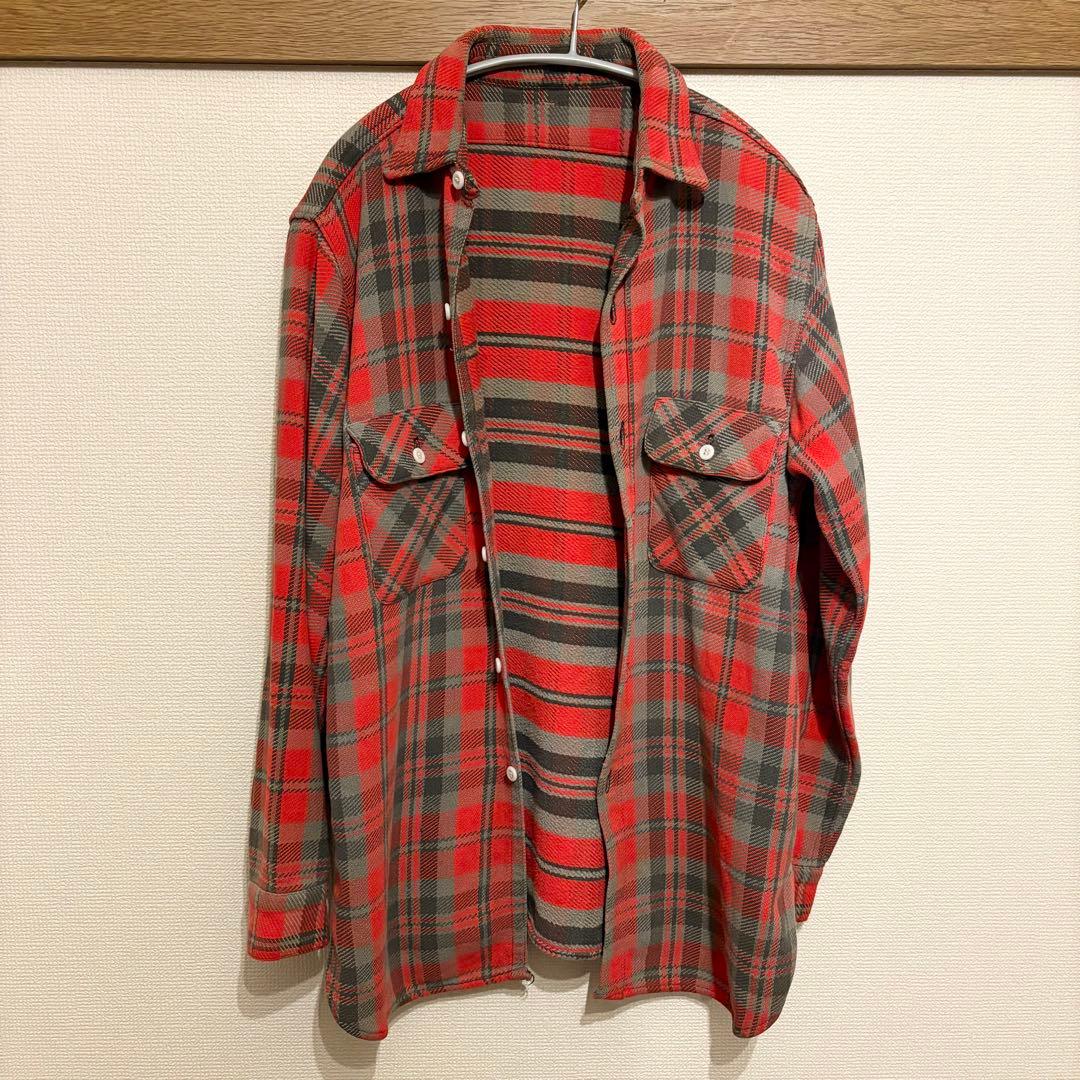 60's マチ付きヘビーネルシャツ