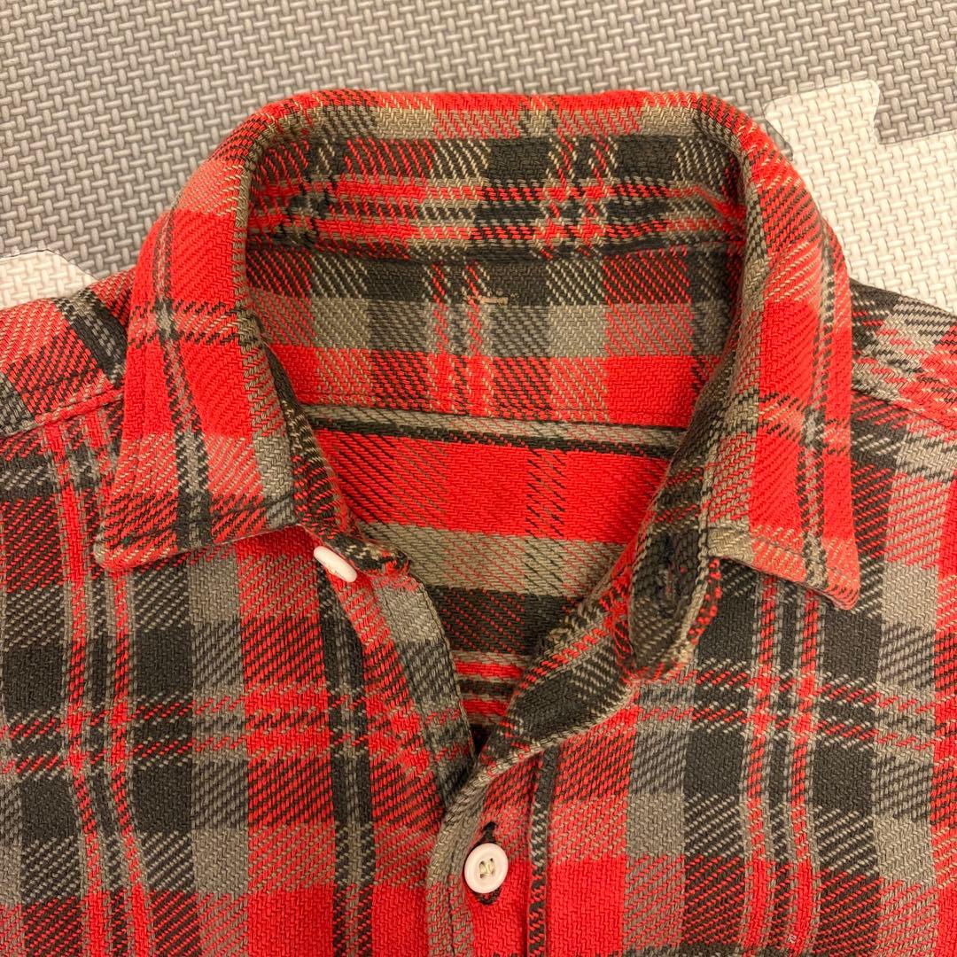 60's マチ付きヘビーネルシャツ