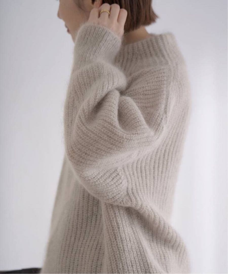 IENAキッドモヘヤミックス 片畦プルオーバー