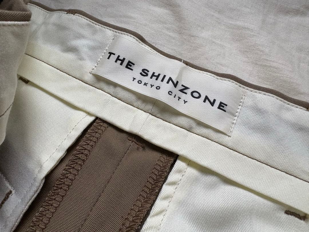 美品　Shinzone 36 ベージュ ハイウエストチノパン