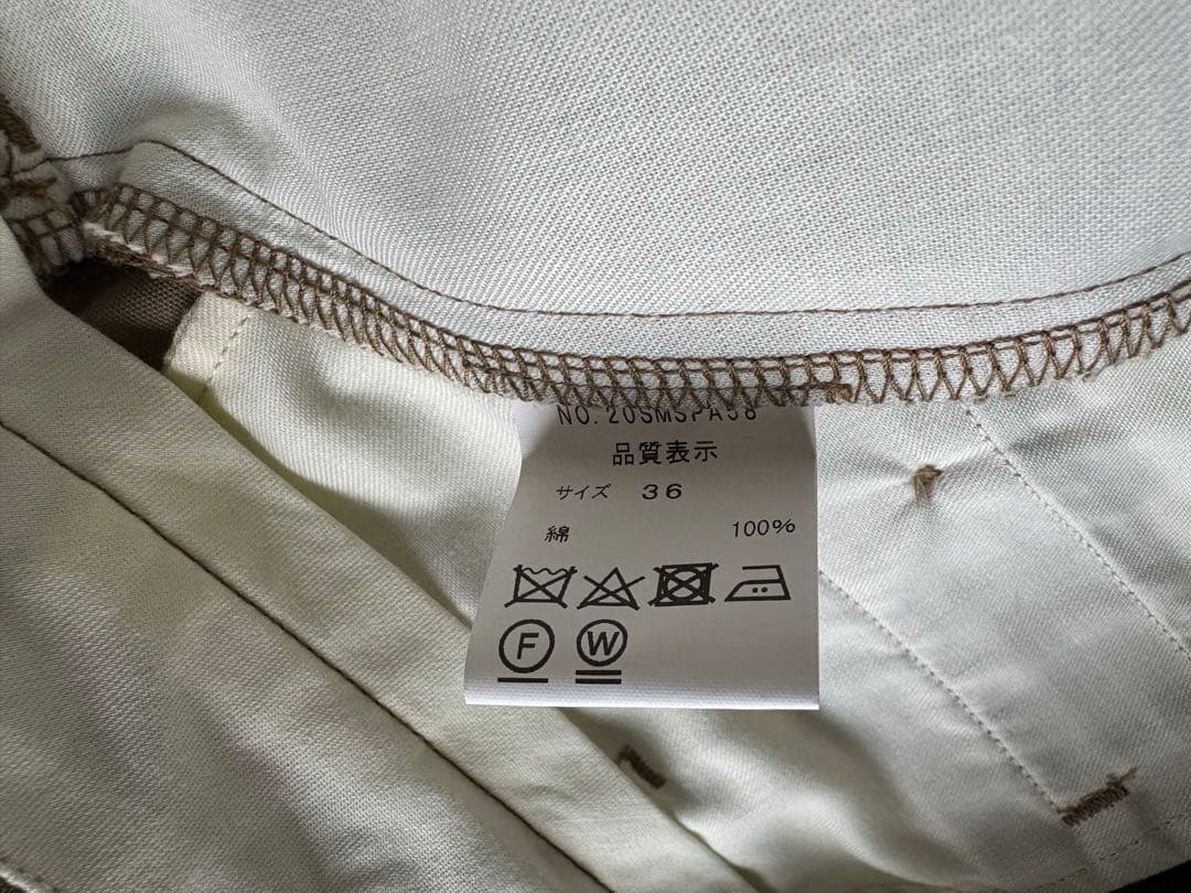 美品　Shinzone 36 ベージュ ハイウエストチノパン