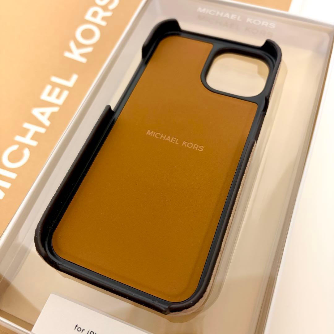 マイケルコース☆新品☆ロゴ iPhone 15ケース MagSafe/ピンク