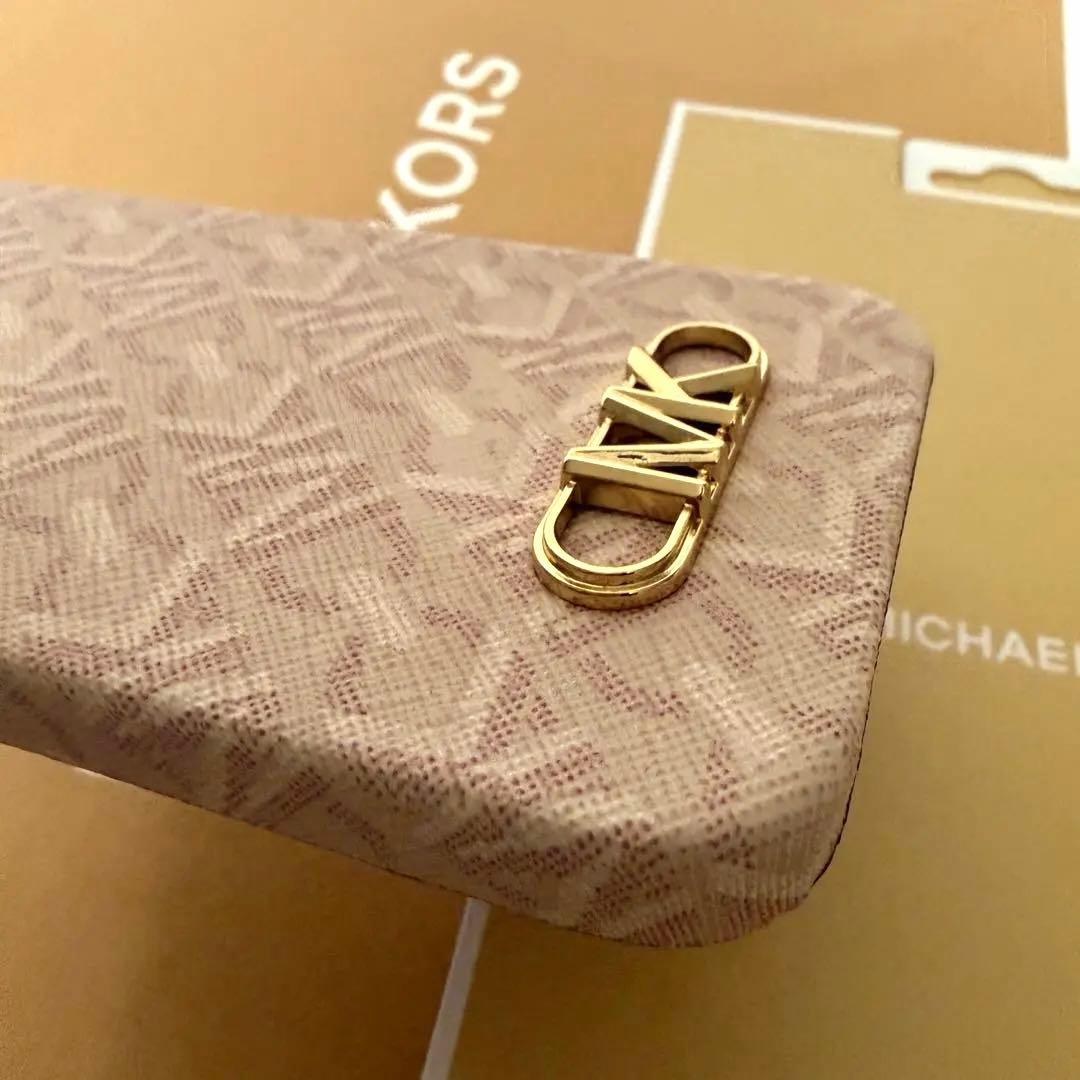 マイケルコース☆新品☆ロゴ iPhone 15ケース MagSafe/ピンク