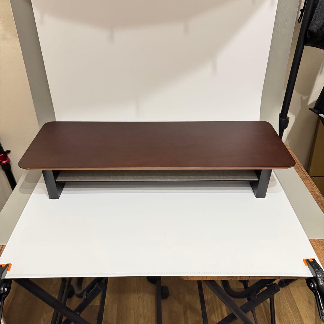 amesoba デスクシェルフ MINI ミニ (ダークウォールナット)