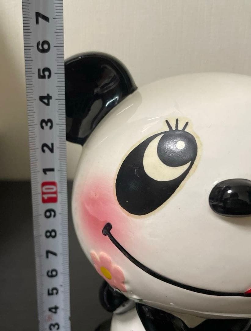最終値下げ　昭和レトロ　内藤ルネ　パンダ貯金箱　ルネパンダ　陶器