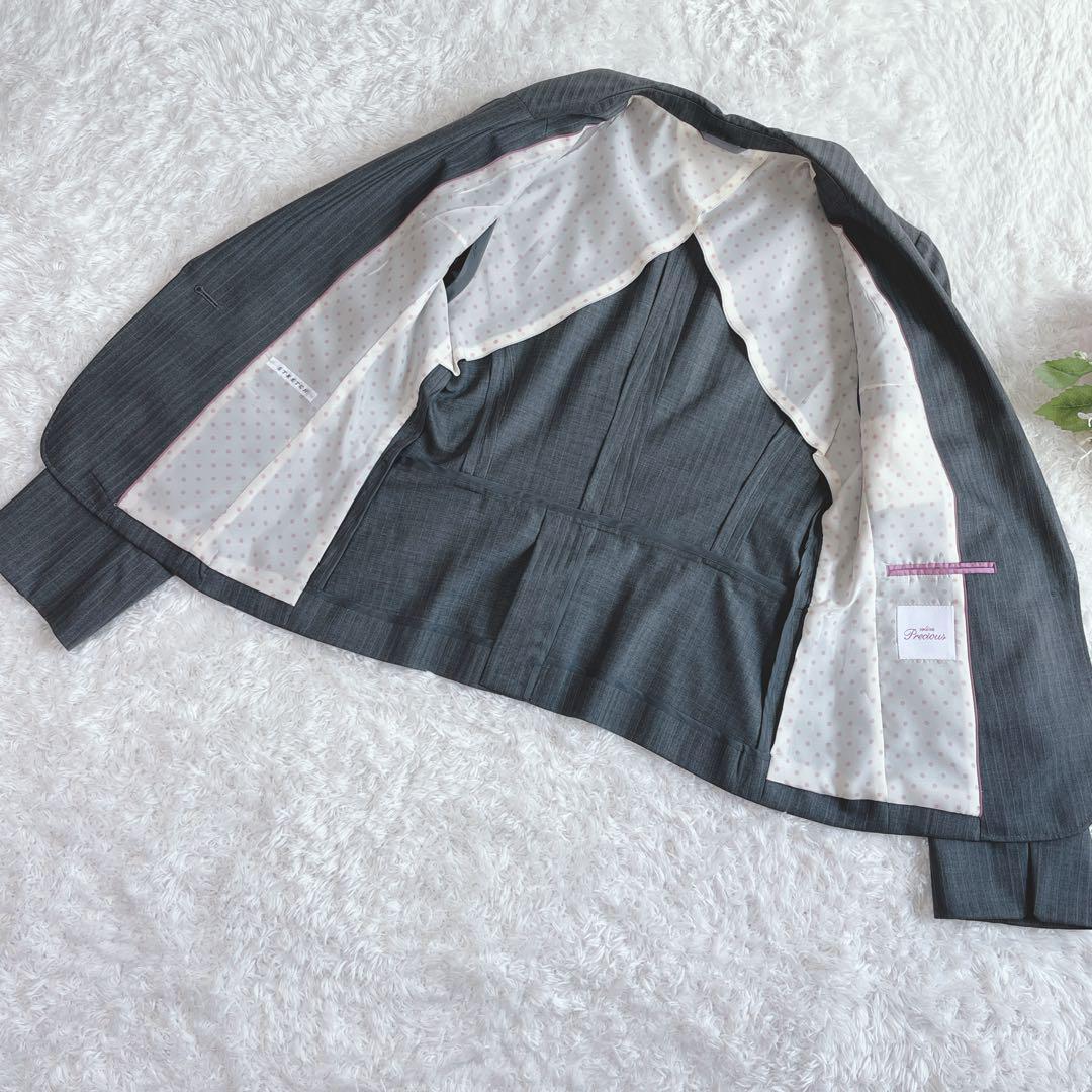 美品✨エヌライン パンツスーツ セットアップ シルク混 大きいサイズ 近年モデル