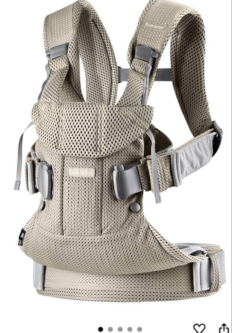 【試着のみ】ベビービョルン　ワンカイエアー　メッシュ　グレージュ