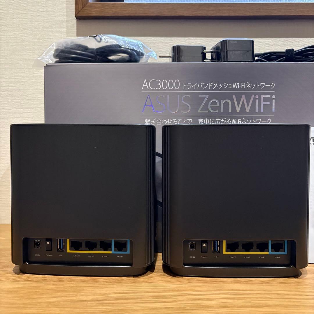 ASUS ZenWiFi AC3000 （CT8）トライバンドルーター 2台組
