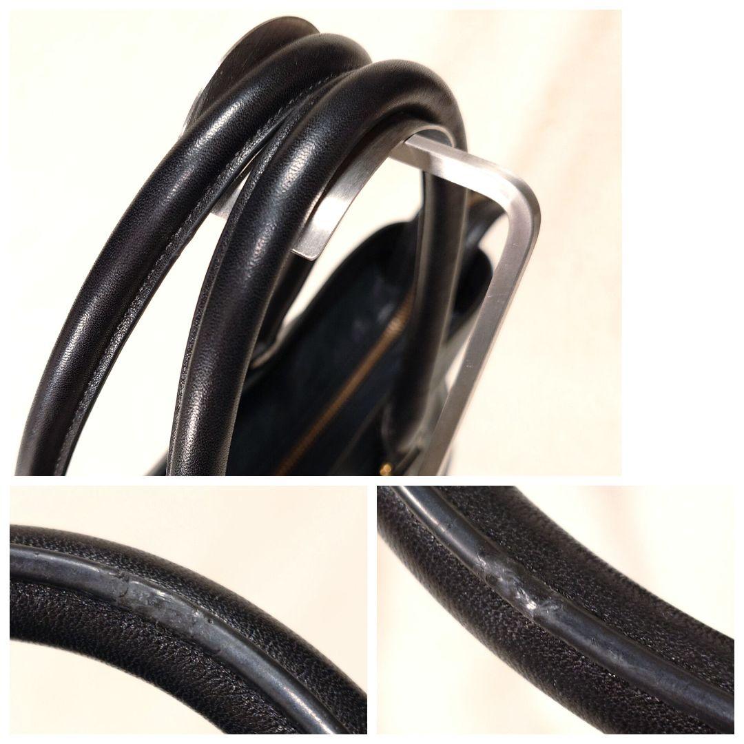 美品✨コーチ メンズ ビジネストートバッグ 2way 本革 ネイビー×ブラック