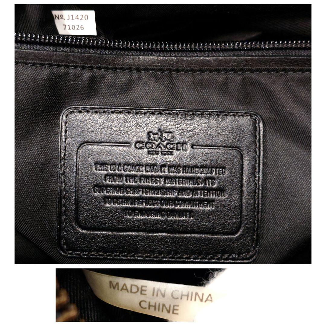 美品✨コーチ メンズ ビジネストートバッグ 2way 本革 ネイビー×ブラック