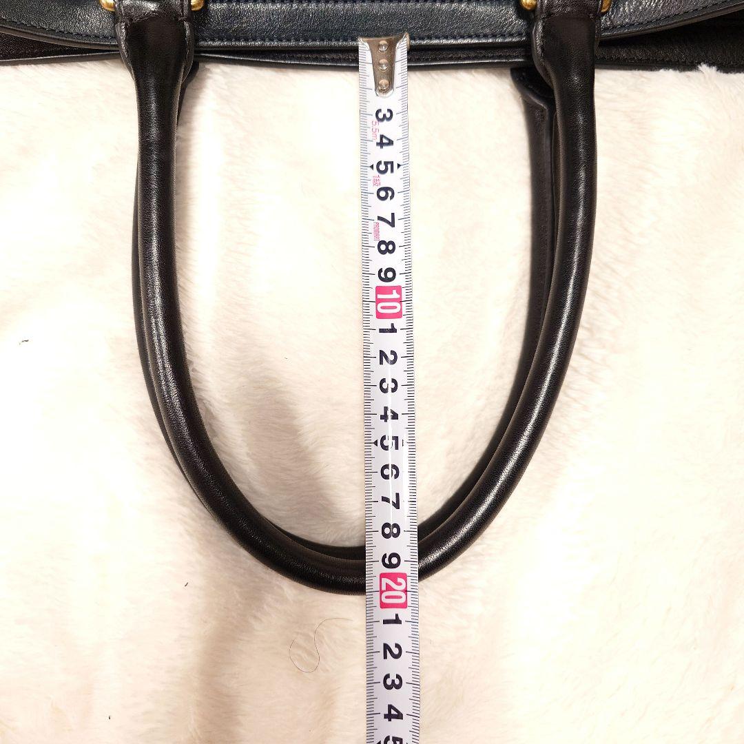 美品✨コーチ メンズ ビジネストートバッグ 2way 本革 ネイビー×ブラック