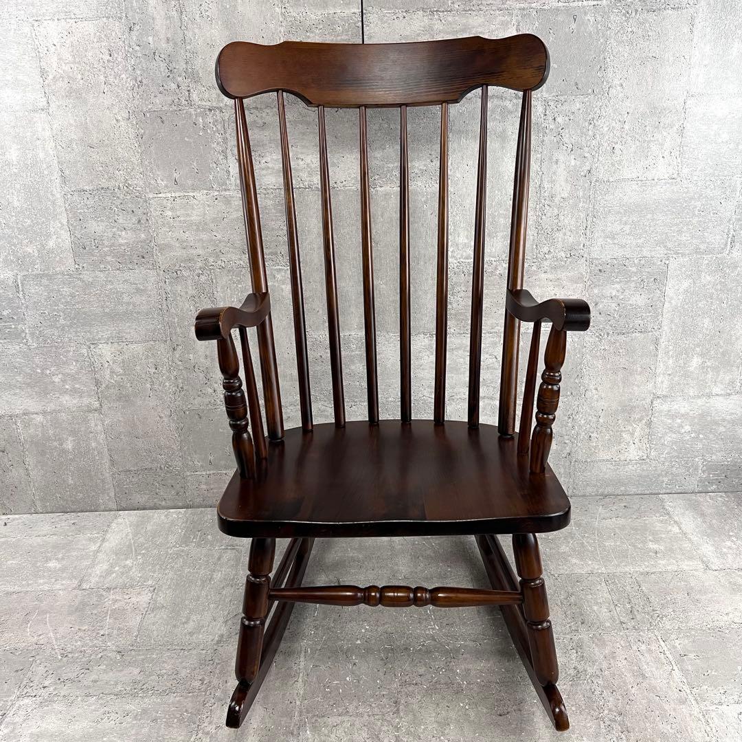 ロッキングチェア 木製　揺り椅子 送料無料