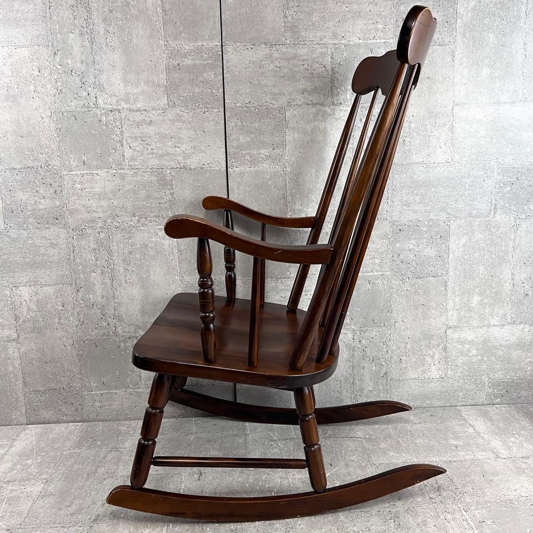 ロッキングチェア 木製　揺り椅子 送料無料