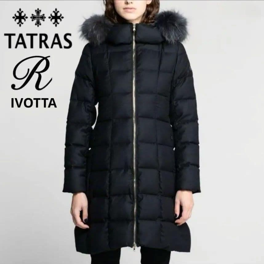 タトラス IVOTTA ダウンコート 黒 サイズ2 Rライン M ♦フラワー様♦