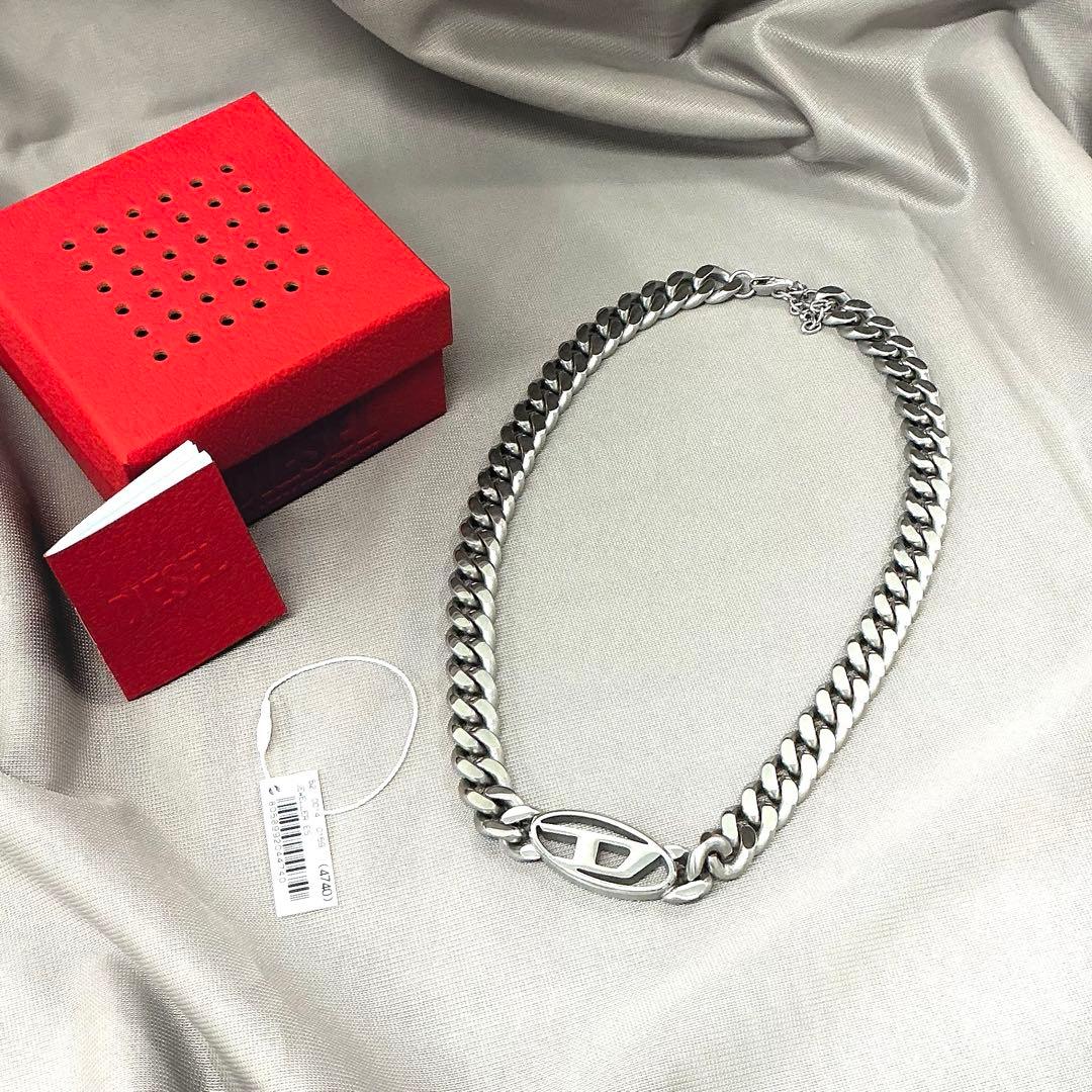 超美品‼️【DIESEL 】ディーゼル　ユニセックス ステンレススチールネックレス