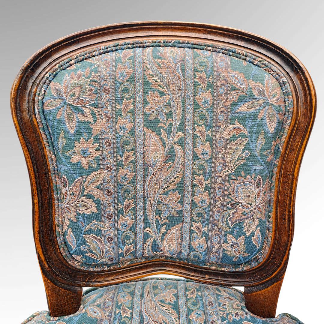 松永工房 IDC大塚家具 ヴィンテージ 猫脚 鋲打ち 花柄 ドレッサー チェア