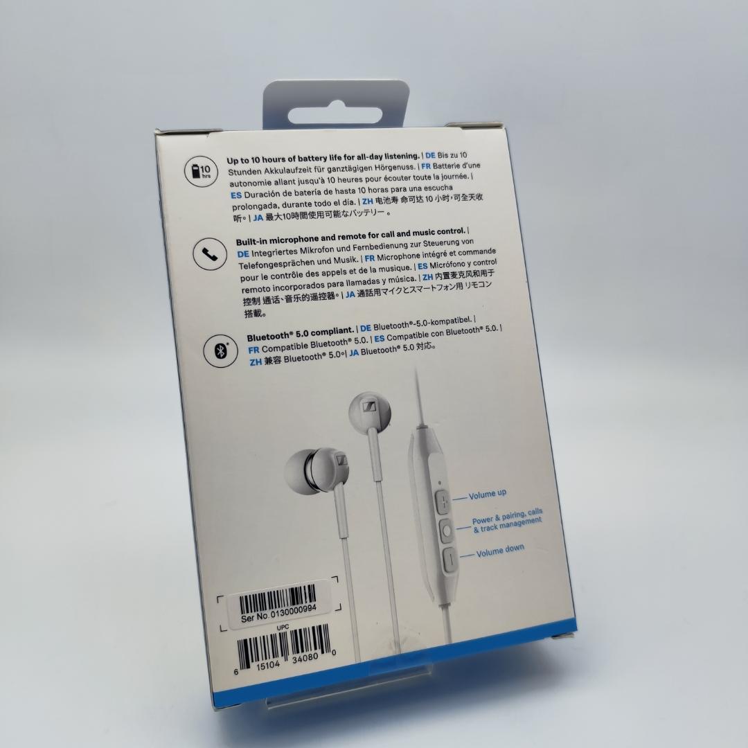 Sennheiser ブルートゥースイヤホン カナル型 CX-150BT 白