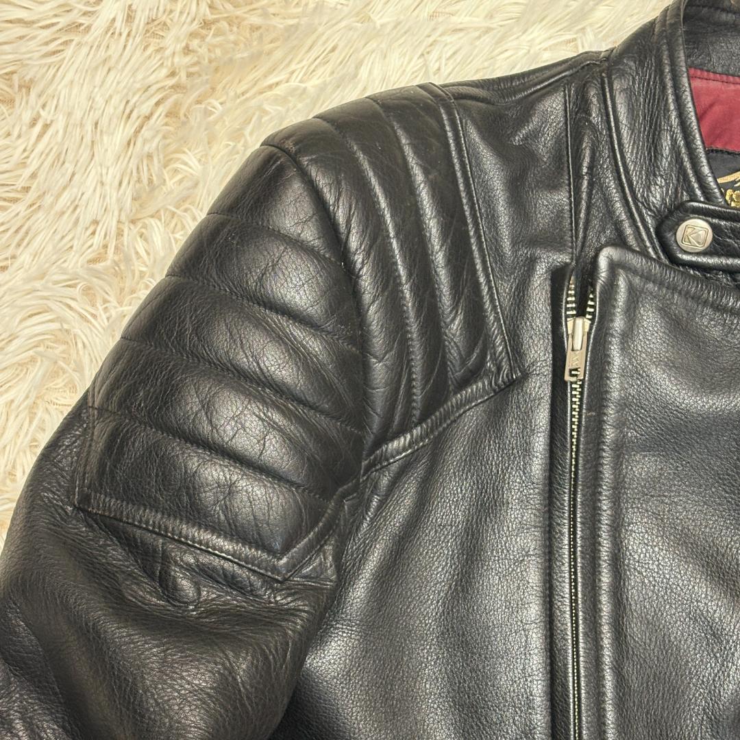 クシタニ ダブルライダース ジャケット ビンテージ レザー 本革 バイク