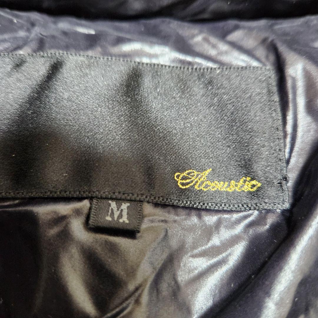 Y2K archive ダウン ダブルジップ 光沢 平成 ライダース　丈短