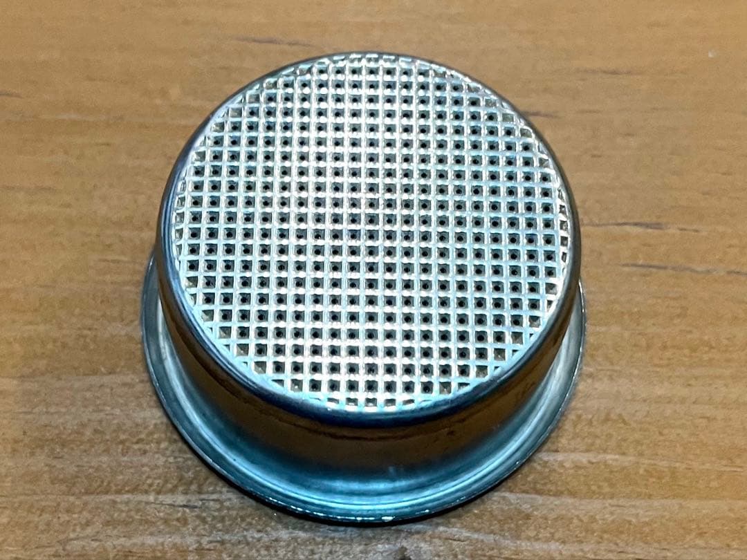 【中古品】La Pavoni 49mmボトムレスフィルター　ウッドハンドル