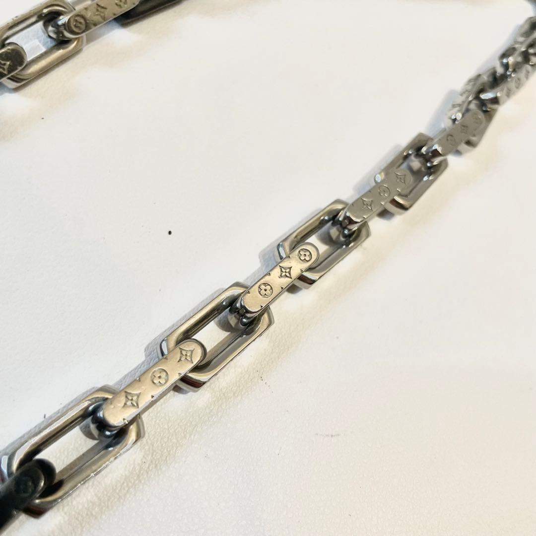 美品✨ルイヴィトン モノグラム コリエ リンクチェーン ネックレス バイカラー