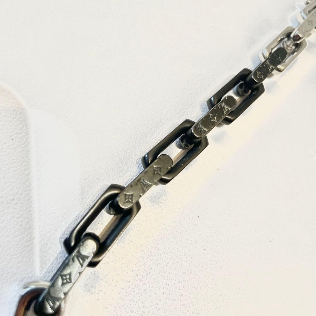 美品✨ルイヴィトン モノグラム コリエ リンクチェーン ネックレス バイカラー