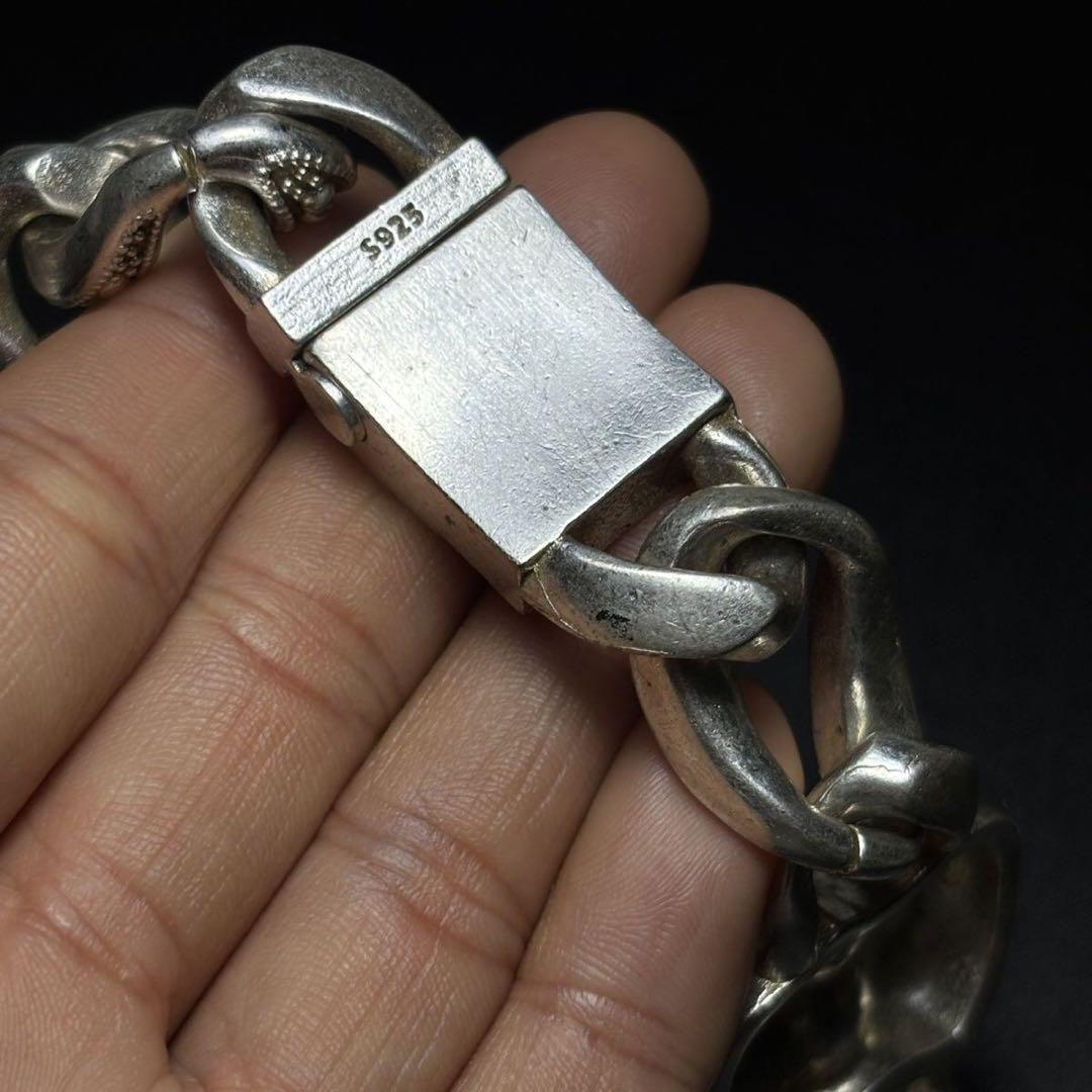 925 スカルデザイン シルバーブレスレット トレトロ Vintage