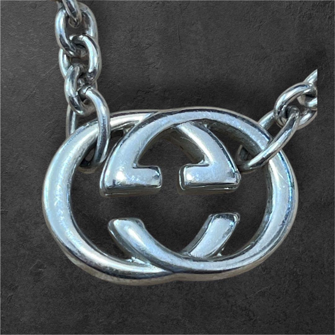 GUCCI グッチ インターロッキングGG ネックレス シルバー925 箱
