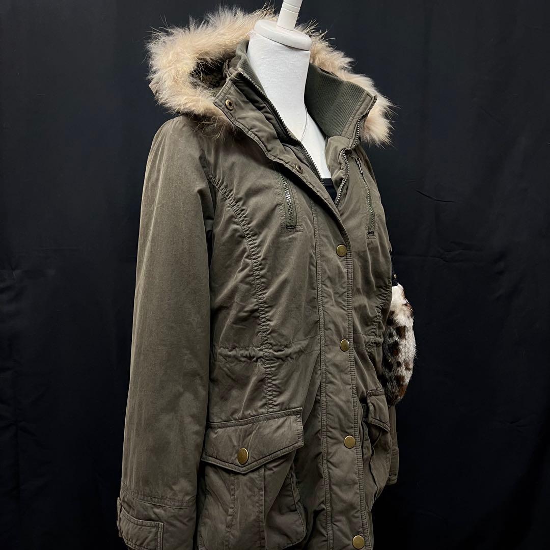 平成ギャル　y2k グランジ　ファー付き　モッズコート　ギミック　ロング