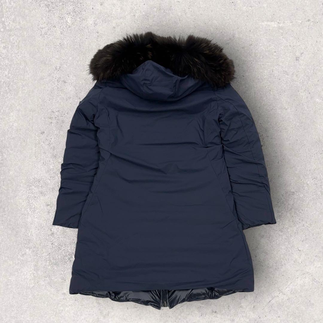11561【美品・リバーシブル】TATRAS☆ファー付きダウンジャケットコート